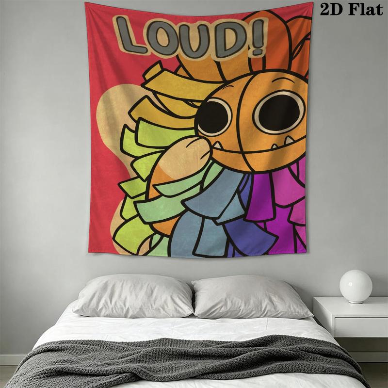 poppy playtime Wall Tapestry Aesthetic Wall Hanging Printed Fabric Blanket Decorative Tapestries for Bedroom Living Room Home Decor