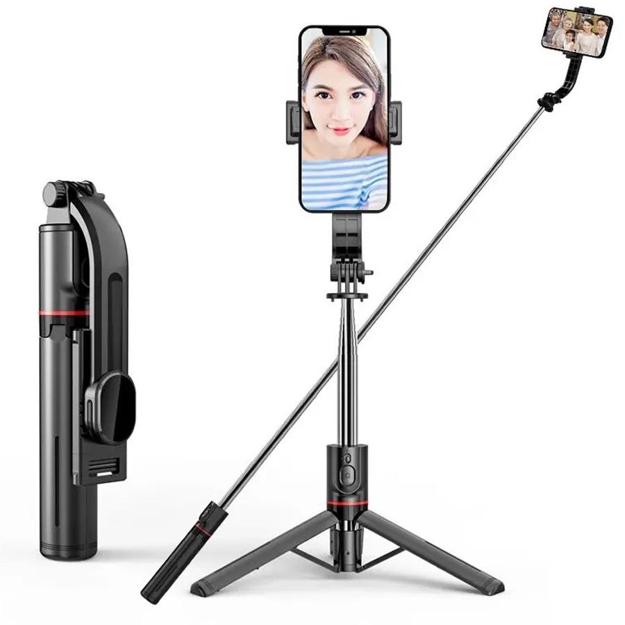 Extended Version Wireless Bluetooth Selfie Stick Foldable Tripod with Remote Shutter for Android IOS 2024 Latest Hot