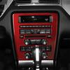 Car Center Control CD Decoration Panel Cover Sticker Carbon Fiber For Ford Mustang 2009-2013 Accessories Indoor Trim Stickers