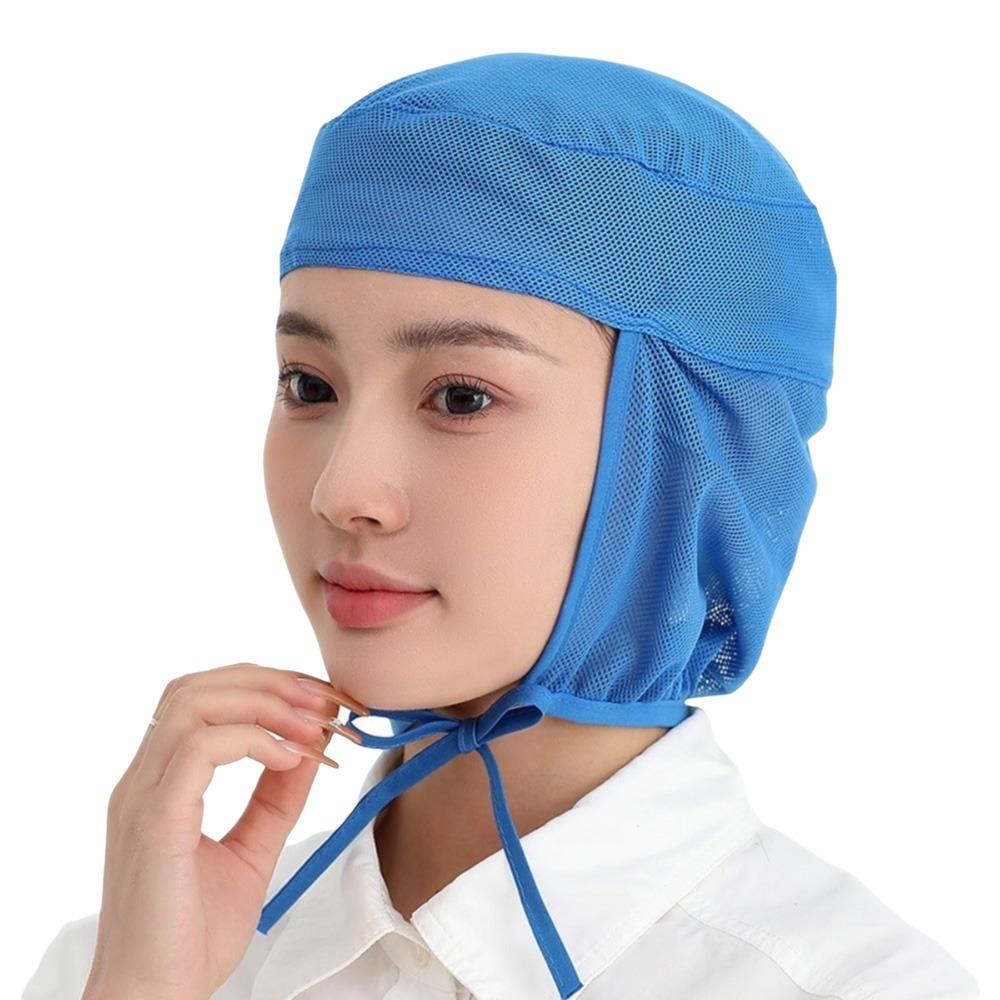 Breathable Mesh Mesh Work Cap Elastic Back Food Service Cap Comfortable Chef Work Hat Bakery Work