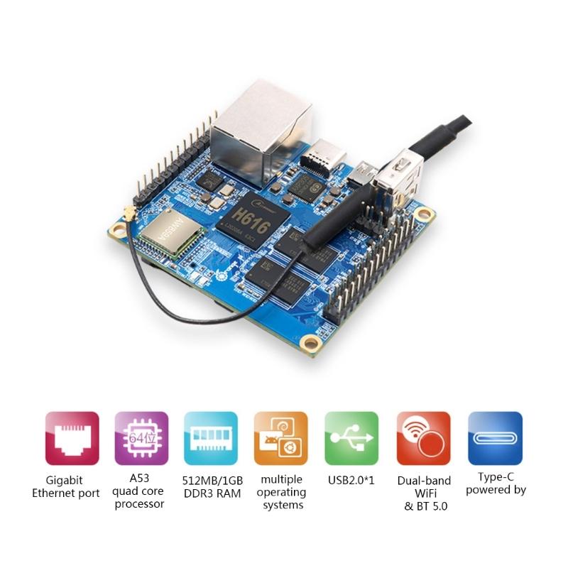 Для Orange Pi Zero2 одноплатный компьютер макетная плата Allwinner- H616 64bit чип Cortex-A53 работает Ubuntu Debian-