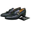 Кожаные лоферы с кисточками, мужские, черные 714680 06F00 1000