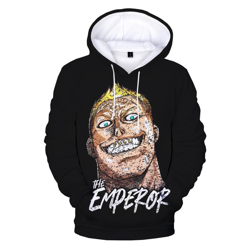 Новые популярные толстовки с 3D принтом Kengan Ashura Season 2, мужские и женские модные повседневные пуловеры большого размера с круглым вырезом