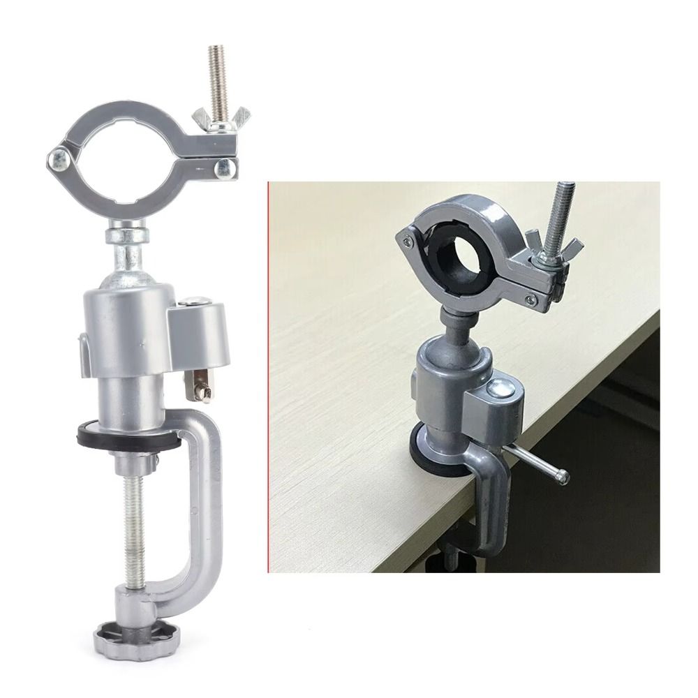 Adjustable Bench Vise 360° Rotating Electric Drill Stand Grinder Holder  Table Grinder Accessory