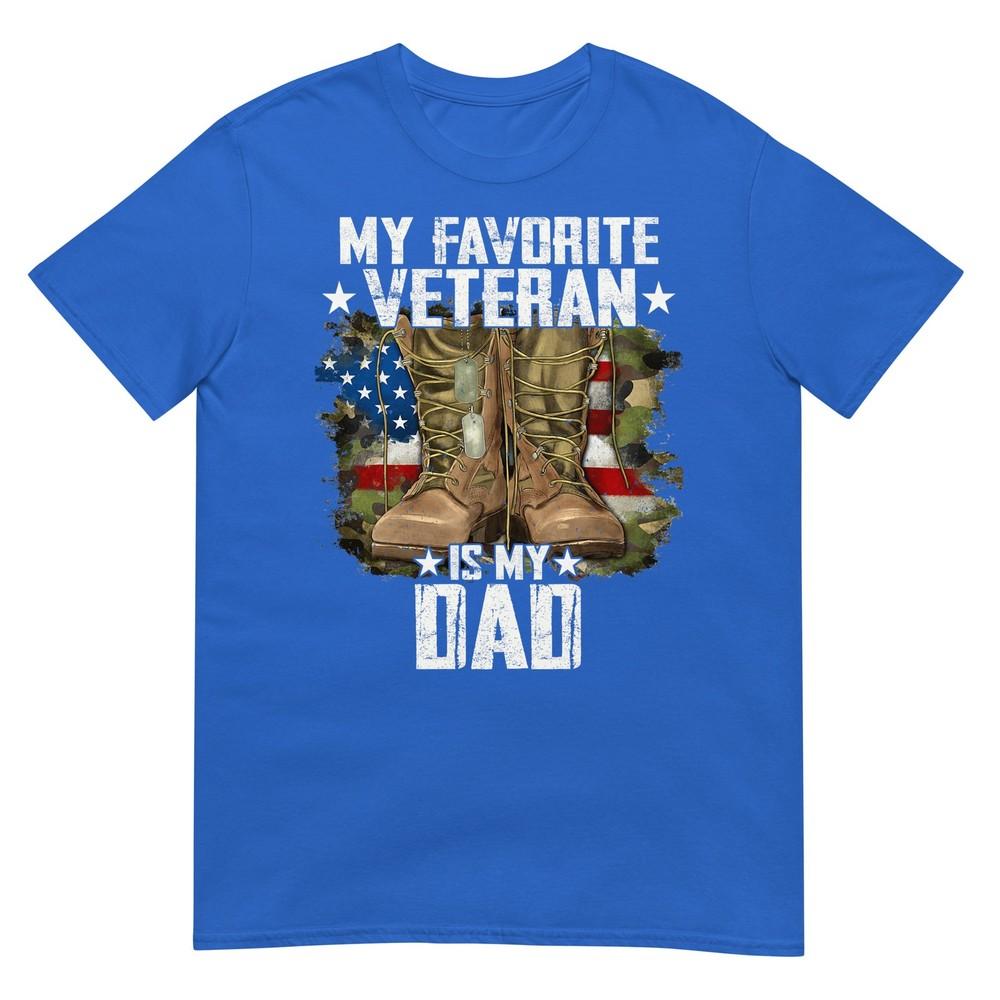 Father Veterans Day My Favorite Veteran Is My Dad For Kids Tshirt