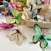 10PC DIY Decor Weddings Home Garden Accents 3D Printed Artificial Butterflies PVC
