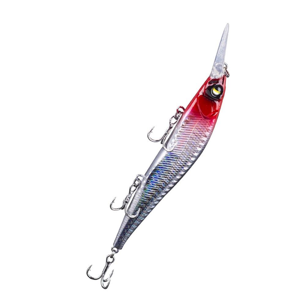 with 3 Treble Hooks Minnow Lure 13.5cm 14.3g Jerkbait Fishing Lure For Largemouth Bass