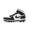 Air Jordan 1 Mid Toddler Cleat 'Black White' 2023 (Unisex) White / Black / Black Soccer Shoes FJ6805 100
