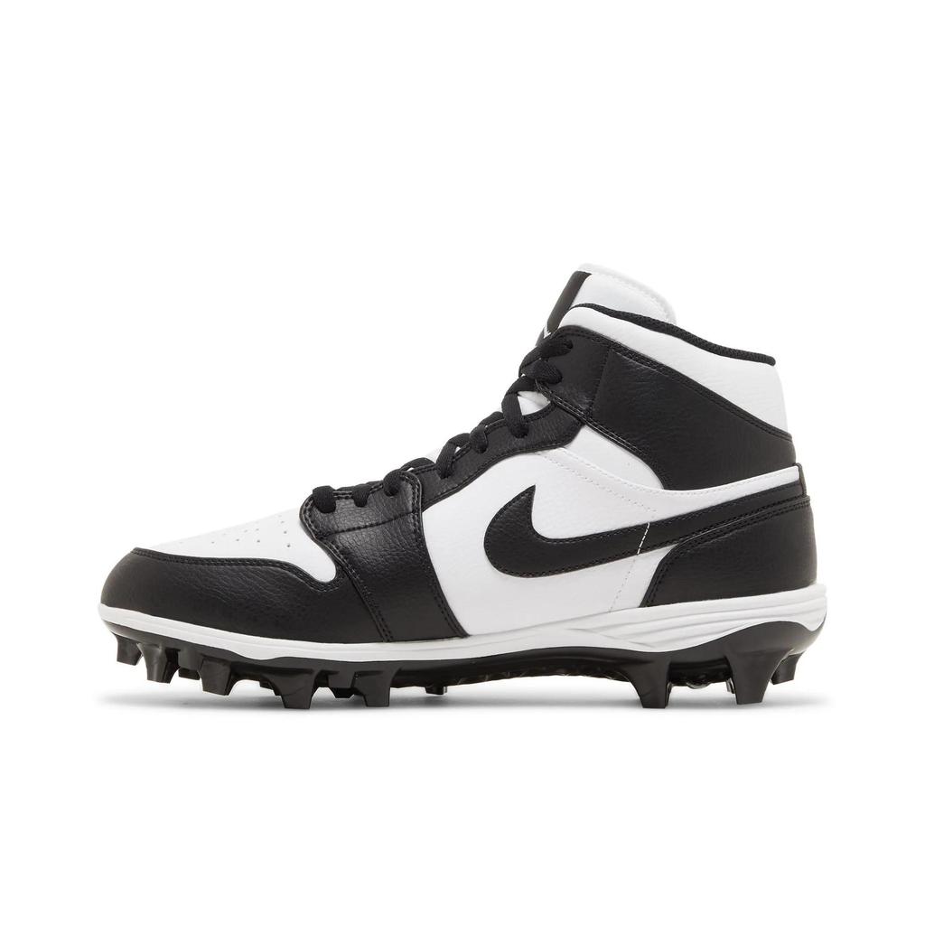 Air Jordan 1 Mid Toddler Cleat 'Black White' 2023 (Unisex) White / Black / Black Soccer Shoes FJ6805 100