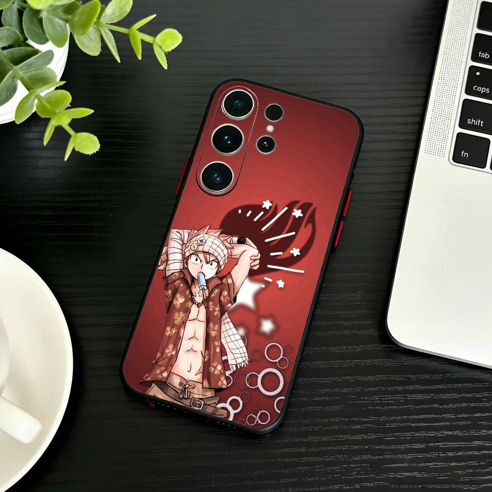Чехол для телефона ANIME F-FAIRY TAIL для Samsung S26,S25,S24,S23,S22,S21,S20,Ultra,Plus,FE Черный Мягкий Чехол