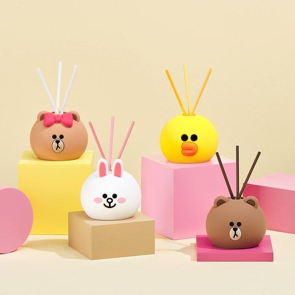 Диффузор для лица Cocodor Line Friends 50 мл 2шт, коричневый (Чистый хлопок)