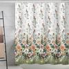 Flower Leaf Bathroom Thickened Waterproof And MildewProof Shower Curtain Design