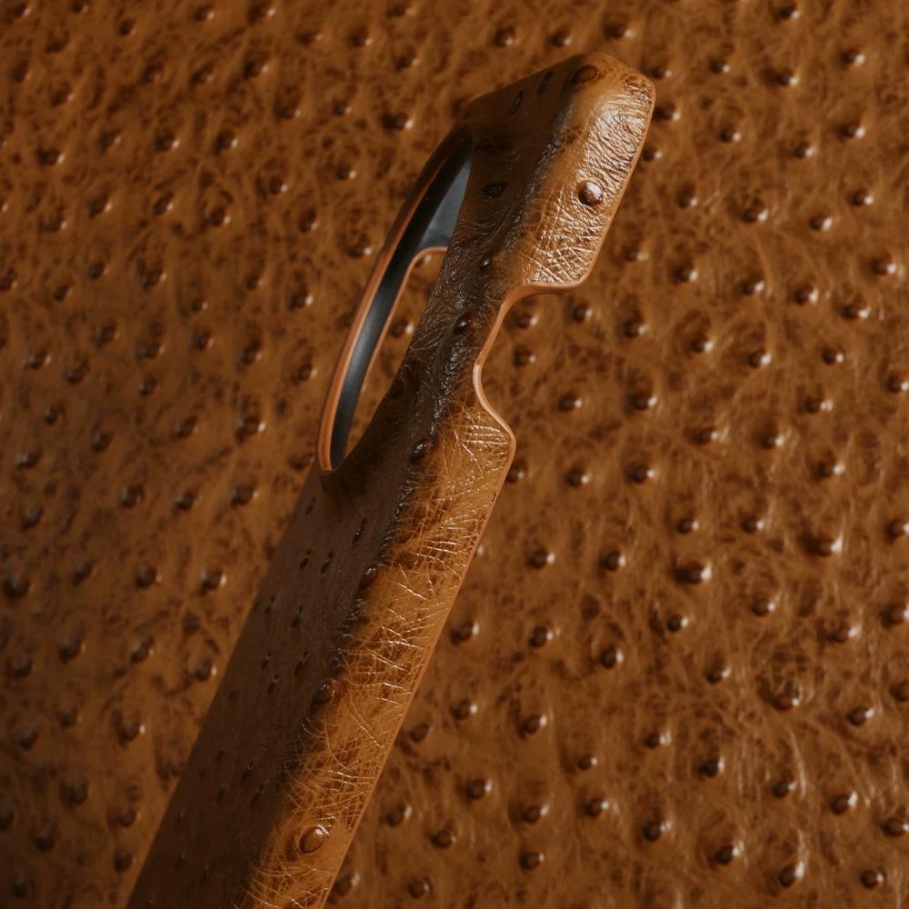 Genuine Ostrich Grain Leather Case for Oppo Find X9 Ultra X8 Pro X7 Premium Luxury Slim Half Wrap Cowhide Shockproof Trendy Protective Cover