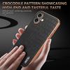 AZNS For iPhone 16 Case Electroplating Crocodile Texture PU+TPU Phone Cover