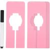 PATIKIL Clothes Dividers for Hanging Clothes, 8 Pack Rectangle Clothing Rack Dividers Blank Labels Sorting Separator with Marker Pen for Closet, Pink
