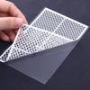1pcs Fish Scale Nail Sticker Nail Art Adhesive Decals Net Line Geometry Hollow Designs 3D Manicure Decor Wraps Template Sticker