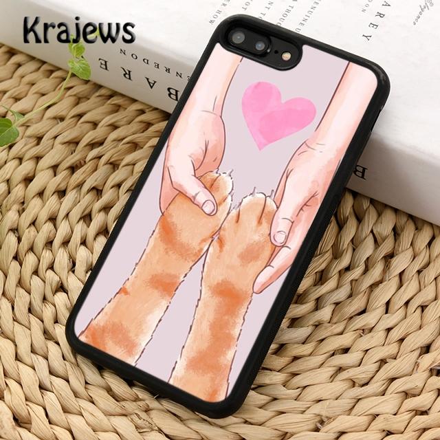 Krajews Funny Paws Soft Phone Case Cover For IPhone 18 17 Air 16 15 14 plus 11 12 13 pro max coque Shell Fundas