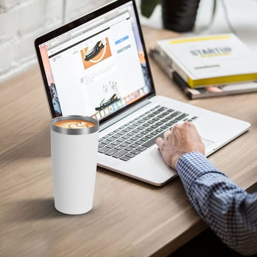 Livole Stainless Steel Tumbler, Vacuum Insulated, Keeps Cold or Hot, 600ml Capacity, Double Walled, with Lid, Spill-Proof, and Straw, Perfect as a Gif