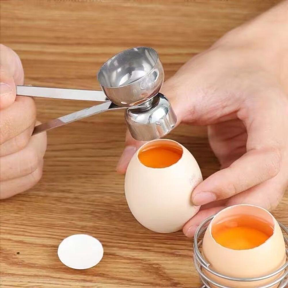 Professional Egg Cracker 304 Stainless Steel Egg Opener Egg Accessories Egg Top Remover Boiled Egg