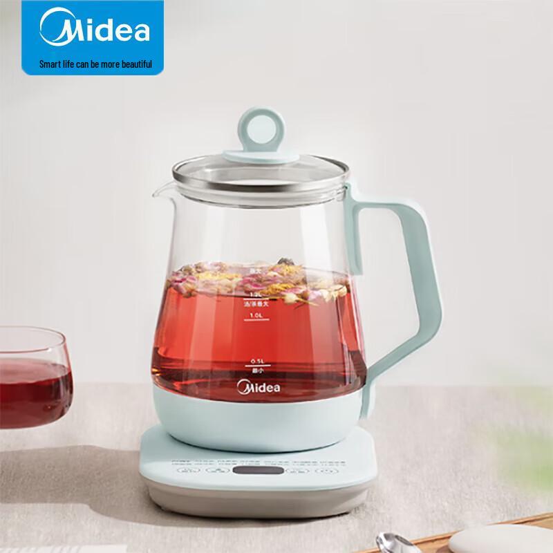 Midea Умный чайник для здоровья 1,5 л с 14 функциями, штепсель CN (адаптер в комплекте)