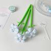 3D Floral Flower Gel Pen Fabric Flower Decorative Writing Pen Durable Ballpoint Pen  Students
