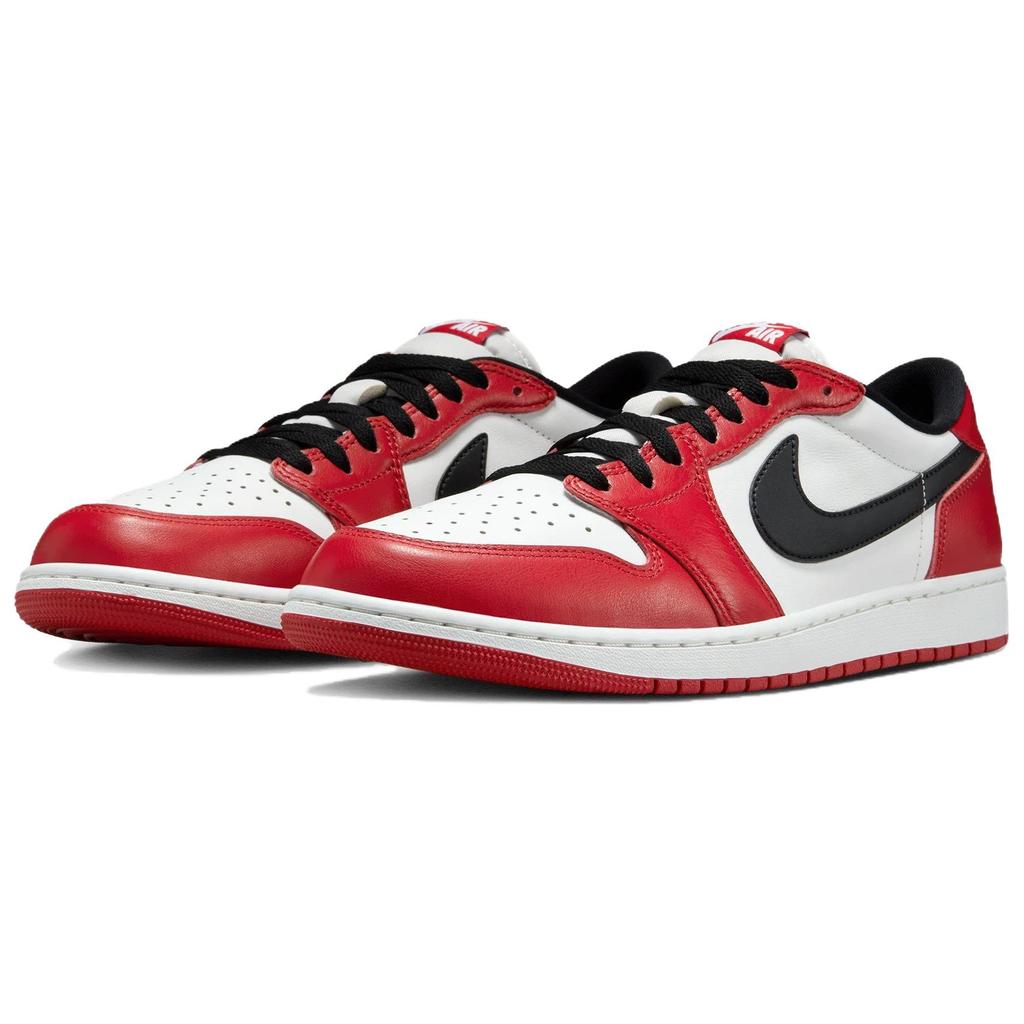 Кроссовки Air Jordan 1 Retro Low OG Chicago 2025 унисекс красные Varsity-красные черные HQ6998-600