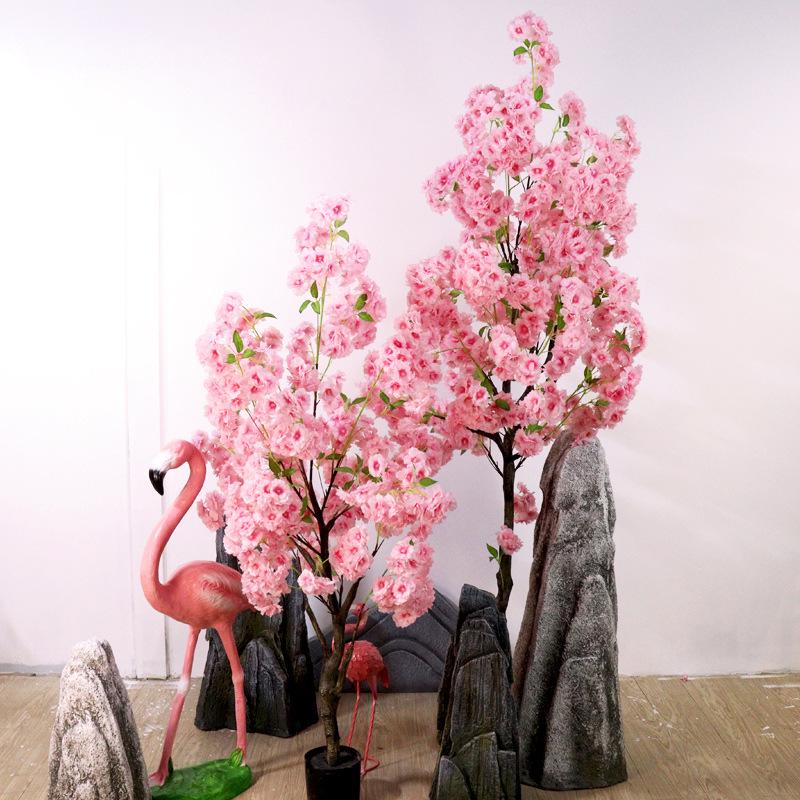 Large Artificial Cherry Blossom Bonsai Tree in Pot
