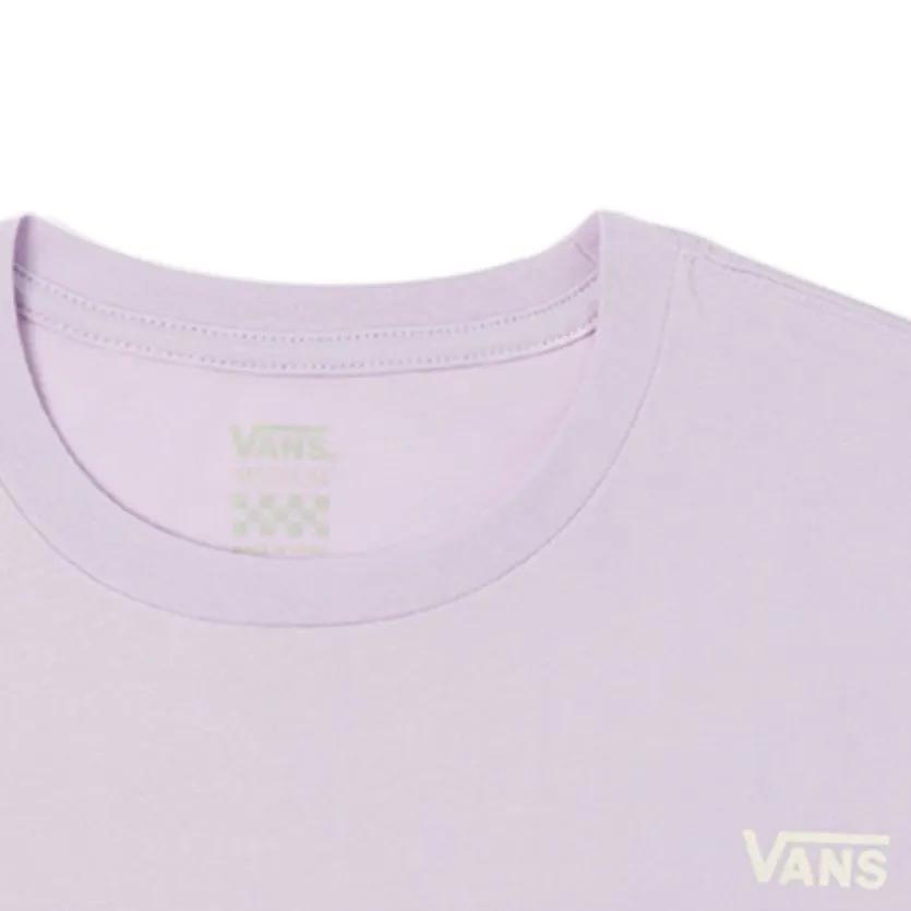 Vans T-Shirts Women's Purple Crew Neck Moderate Straight Fit (Unisex) T-Shirts VN0A7TP3YEU