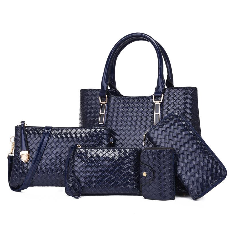 Новая модная плетеная сумка большой вместимости для мамы и ребенка, женская плечевая портативная сумка-мессенджер, трендовая мода