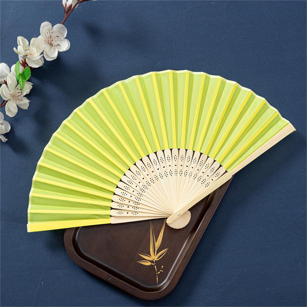 21cm Folding Hand Fan DIY Chinese Blank Paper Bamboo Fan Wooden Antiquity Fan DIY Calligraphy Painting Home Party Decor Gifts