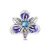 S925 Silver DIY Bracelet Beads Charms Iris Pansy Four Leaf Clover Pendant for Jewelry Making Handmade
