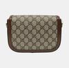 [Pre-Owned] Horsebit 1955 Vintage Logo Stripe Webbing Canvas And Leather Saddle Bag - Very Good #QV9U1F