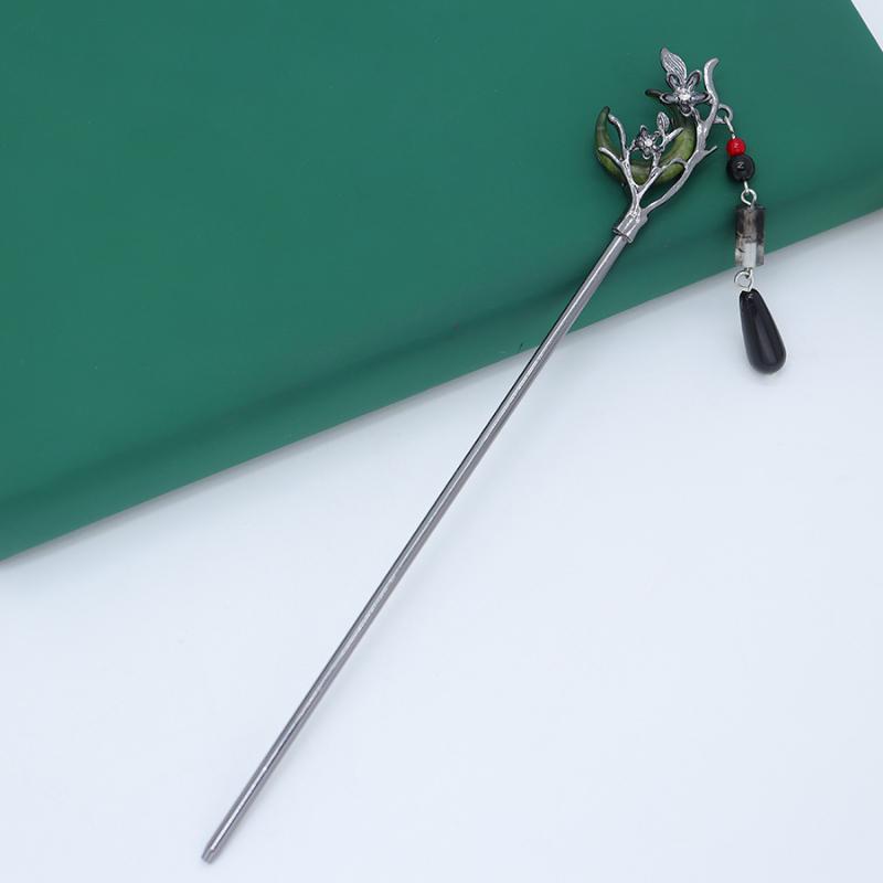 Hanfu Crescent Step Shake Hairpin Hair Accessories Hair Sticks For Buns Chinese Headwear Headdress Gift Alloy