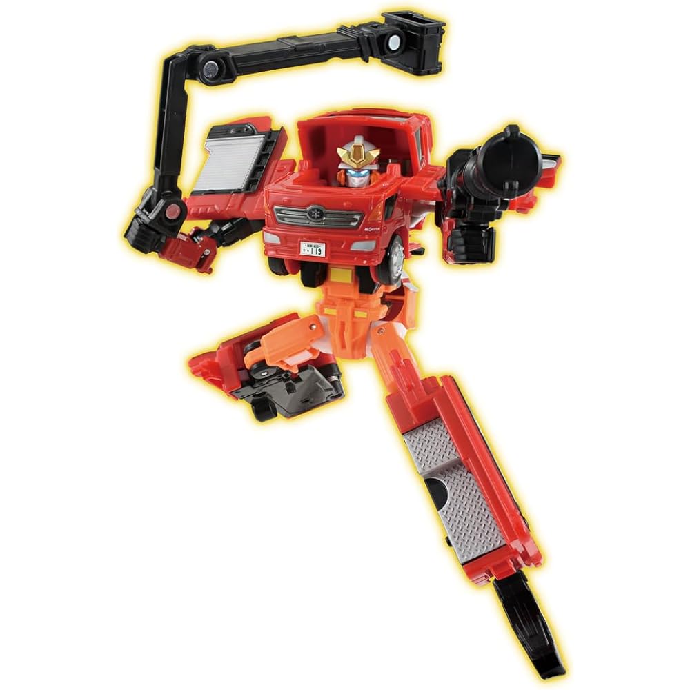 Takara Tomy Tomica Job Labor JB02 Fire Blazer Morita Multi-Purpose Fire Pump Vehicle Toy Miniature Car for Ages 3 and Up