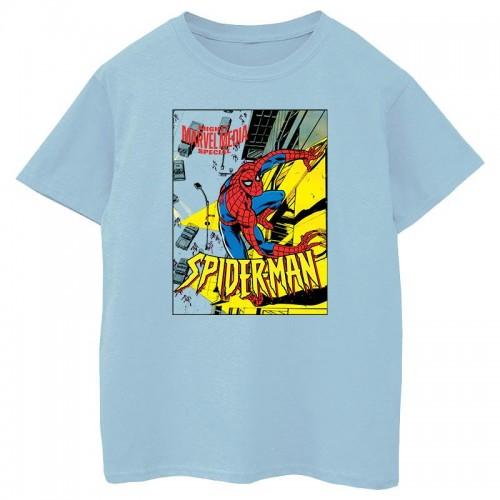 Spider-Man Boys Climbing Wall Cotton T-Shirt