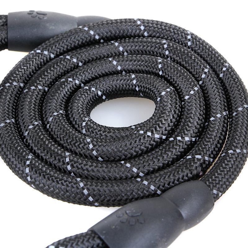 Качественный толстый нейлоновый поводок для собак, удобный кожаный поводок для маленьких, средних и больших собак, питбультерьеров, золотистых ретриверов, аксессуары