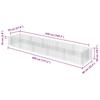 Gabion Raised Bed Galvanized Steel 450 * 90 * 50 cm