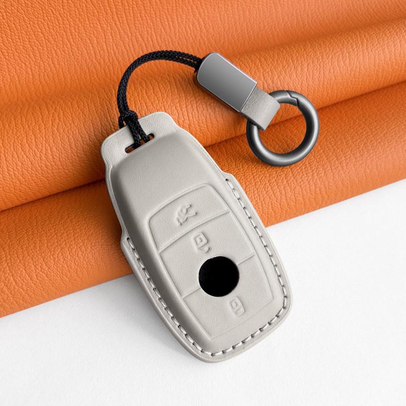 Mercedes-Benz Genuine Leather Key Case for GLC, Class A, S, C200, E300 Models