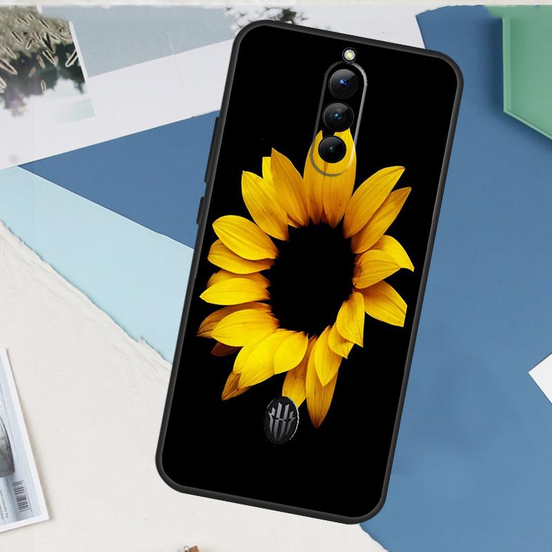 Чехол подсолнух для ZTE Nubia Red Magic 8S 9S 10S 10 9 8 11 Pro Plus 6 7 6S 7S Pro 5G 6R 10 Air