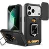 Чехол Для iPhone 17 Air 16 15 14 13 12 11 Pro Max 17 Mini Ударопрочная Защита Со Сдвижной Крышкой Камеры И Отсеком Для Карты