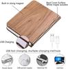 3D светодиодная книжная лампа, USB-перезаряжаемая ночная лампа, 3 цвета, складная настольная лампа, креативная светодиодная магнитная лампа, портативное освещение для стола
