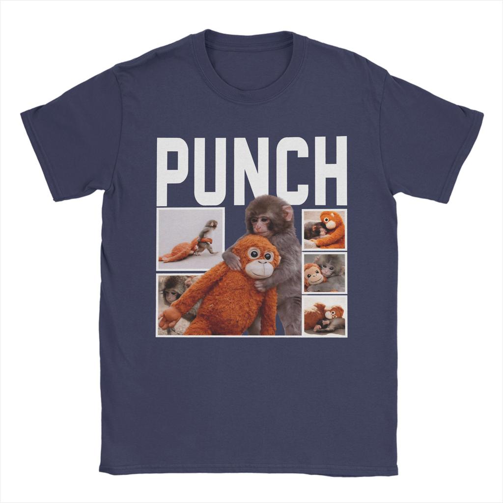 Unisexs TShirt Punch Monkey Cute Awesome Cotton Tees Short Sleeve T Shirts Crewneck Clothes New Arrival