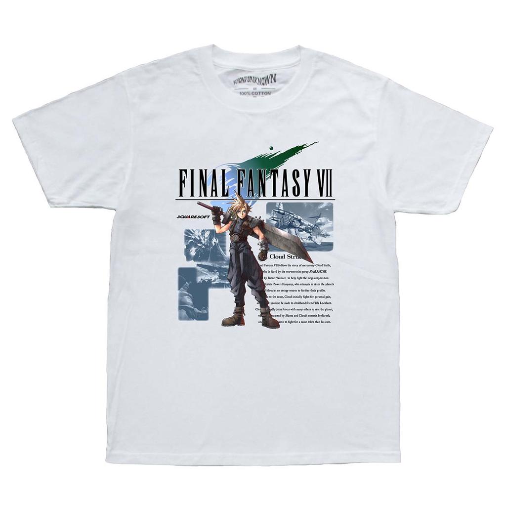 Футболка Final Fantasy VII Клауд Страйф Аэрис Тифа Аниме Графика Хлопок Короткий рукав Повседневная для Унисекс Топы Женская одежда Рубашка