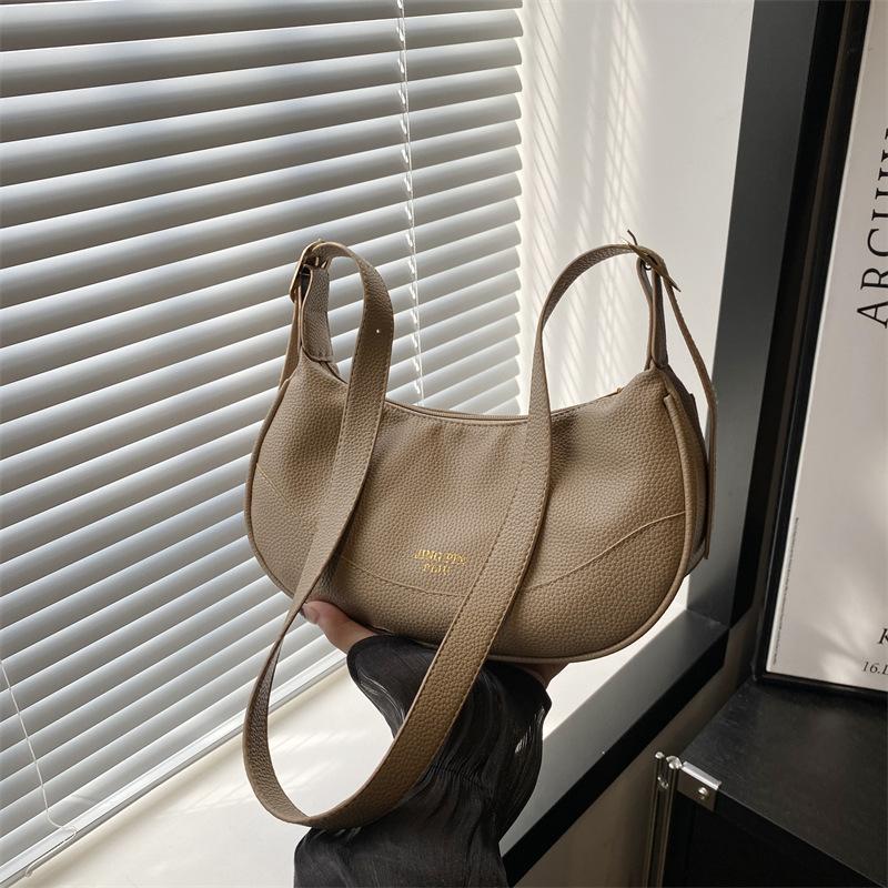 Ретро сумка женская 2025 новая осенняя сумка через плечо модная сумочка повседневная простая личность косая сумка-пельмень