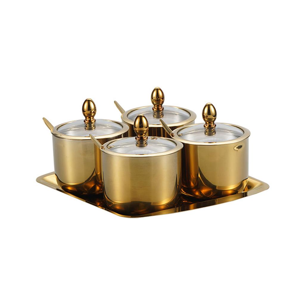 Модный держатель для специй из нержавеющей стали 304, канистра для специй, кухонная банка для специй, подходящая для профессиональных кулинарных нужд