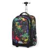 Middle School Students Carry and Pull Dual-purpose Trolley Schoolbags with Large Wheels That Can Climb Stairs FY0188