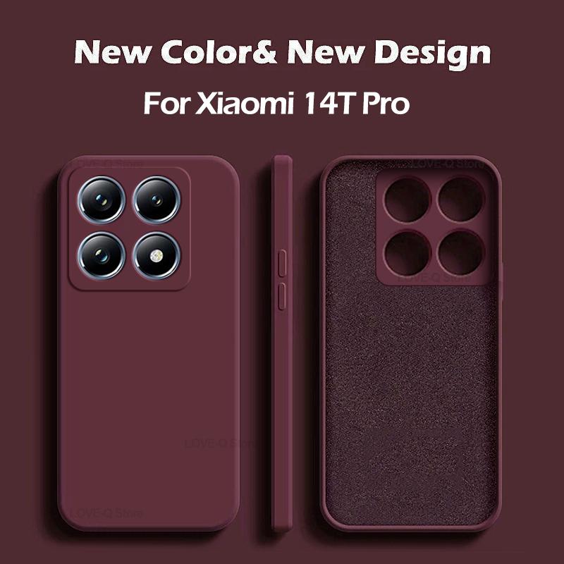 Чехол для Xiaomi 14T Pro al Чехлы для телефона из жидкого силикона Для Xiaomi Mi 14T Mi14T Pro Mi 14 T Pro Ударопрочный защитный чехол