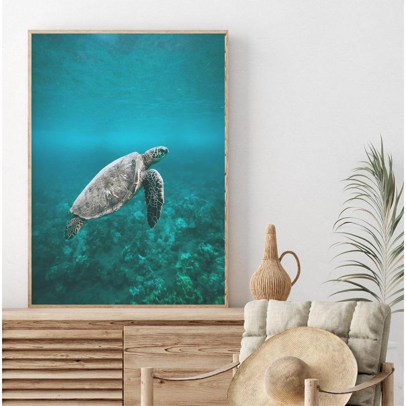Boho Style Summer Pool Beach Palm Whale Northern Europe Posters Prints Canvas Painting Wall Art Picture Living Room Home Decor