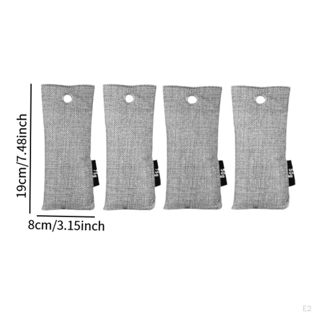 Набор из 4 дезодорантов для обуви, средство для устранения запаха с отверстием для подвешивания, аксессуары для очистки воздуха для влажной и дождливой погоды