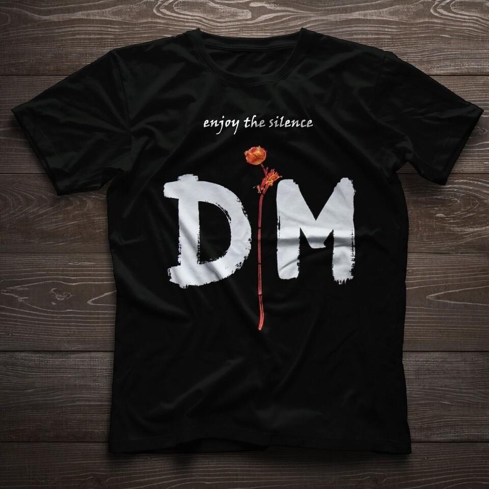 Depeche Mode Enjoy The Silence Хлопковая черная футболка унисекс всех размеров